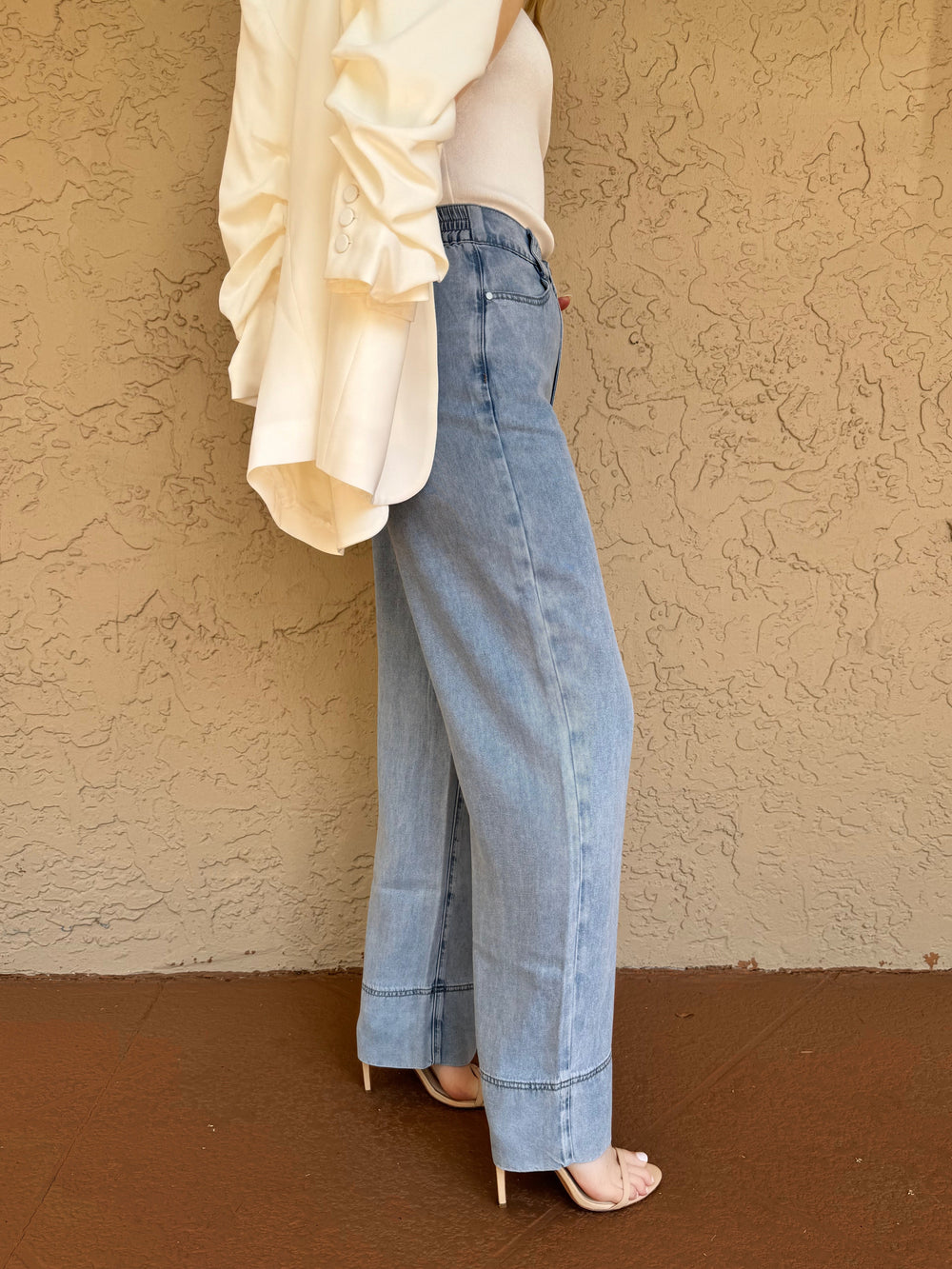 Suncoo Romy Pants in Blue Jean