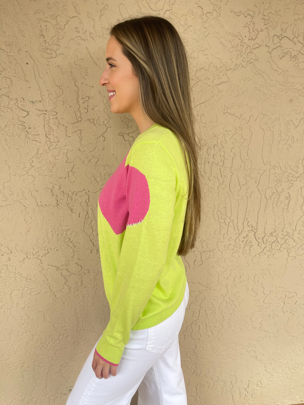 Zaket & Plover Love Patch Sweater - Lime