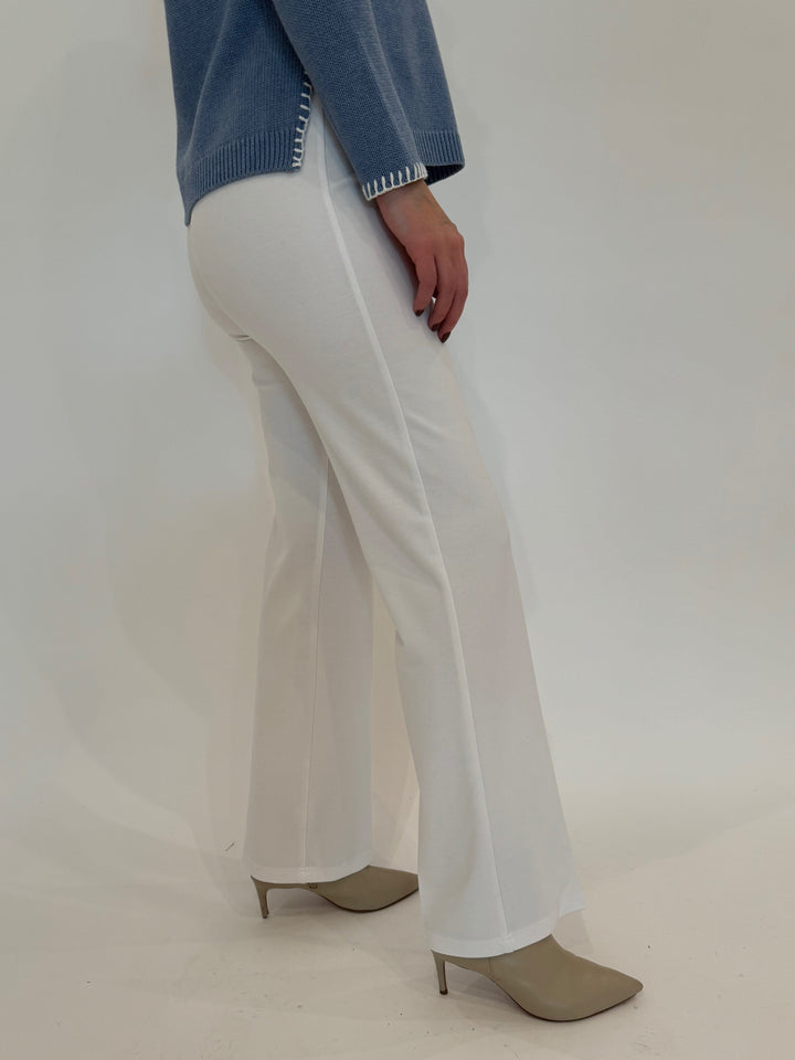 Peace of Cloth Jules Paramount Knit Pants in White available at Barbara Katz