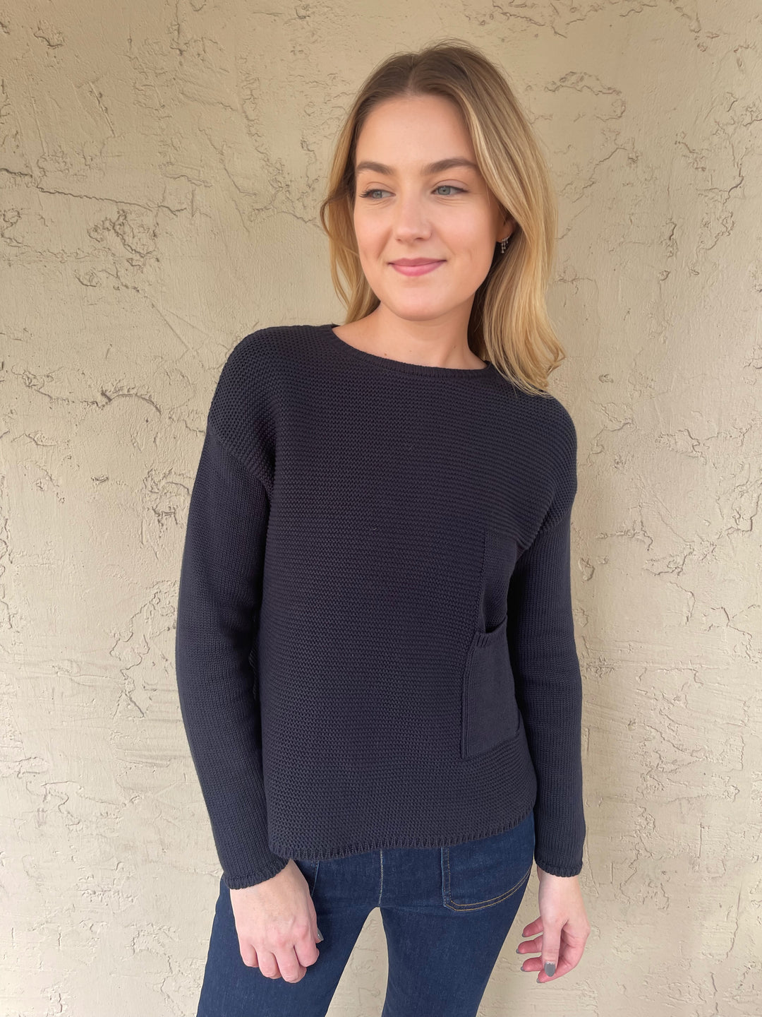 Elliot Lauren Patch Pocket Sweater