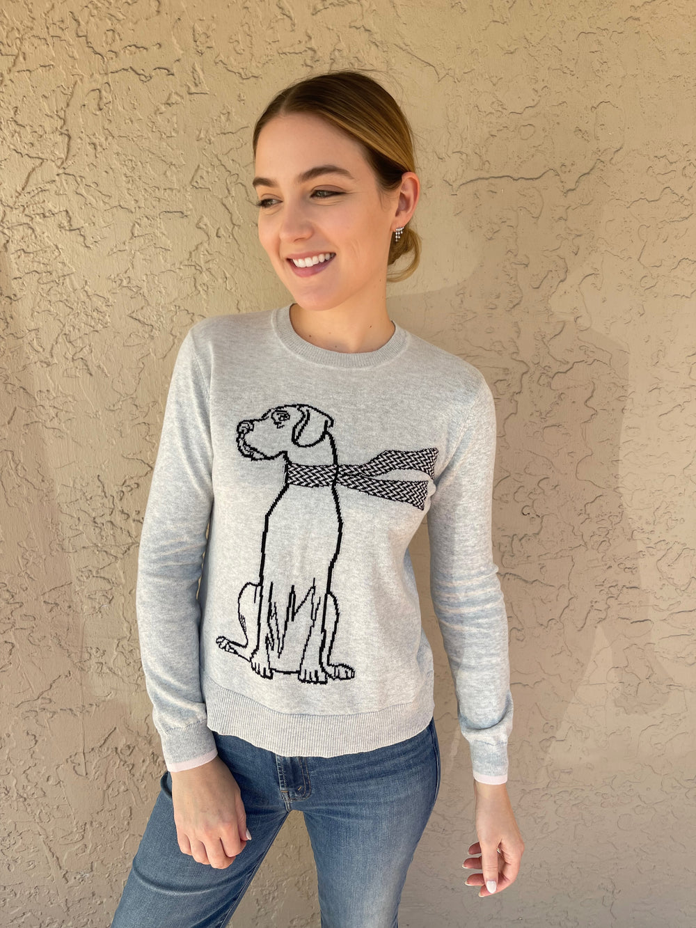 Woofington Crew Sweater - Fog