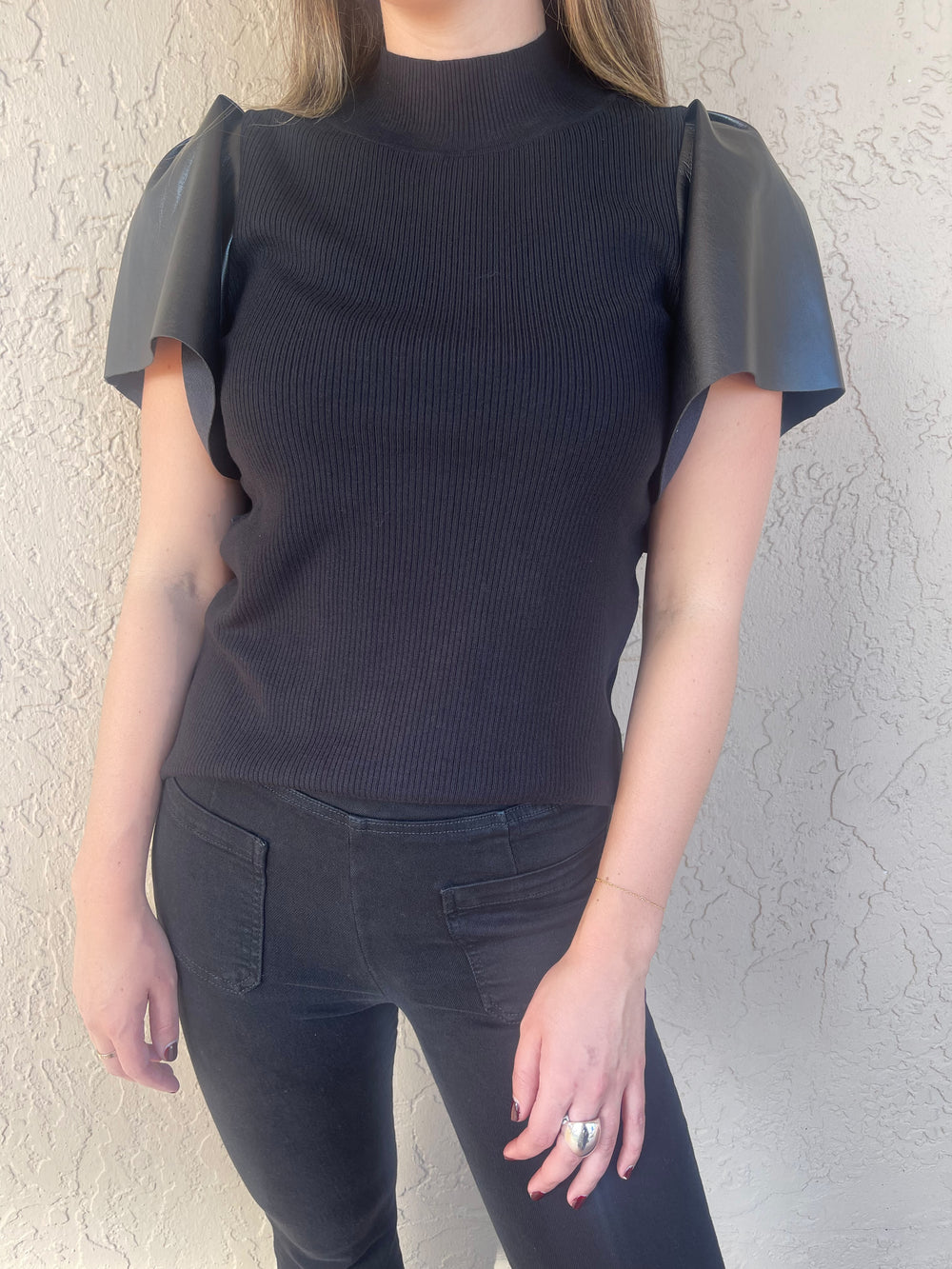 Melissa Nepton Margot Faux Sleeve Top