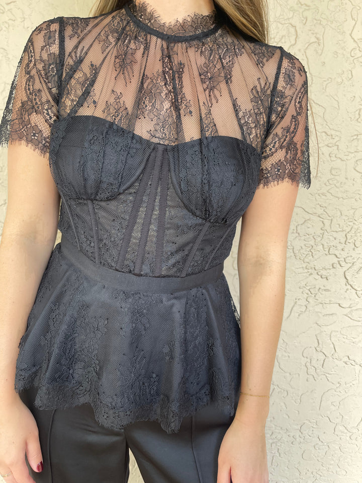 Simkhai Kehlani Lace Bustier Top