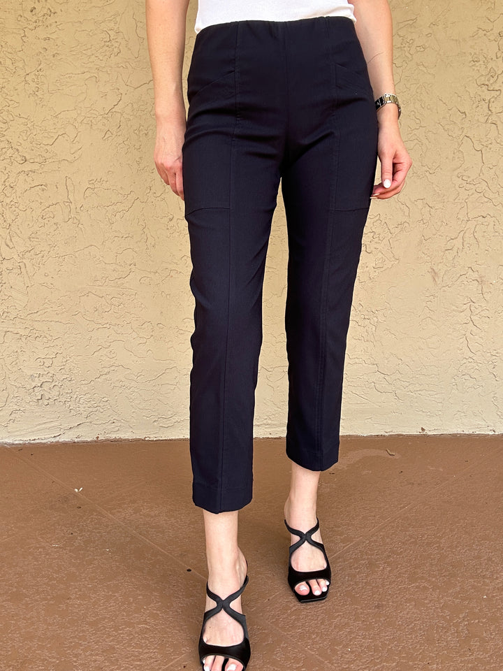 Elliott Lauren Control Stretch Snap Hem Cargo - Navy