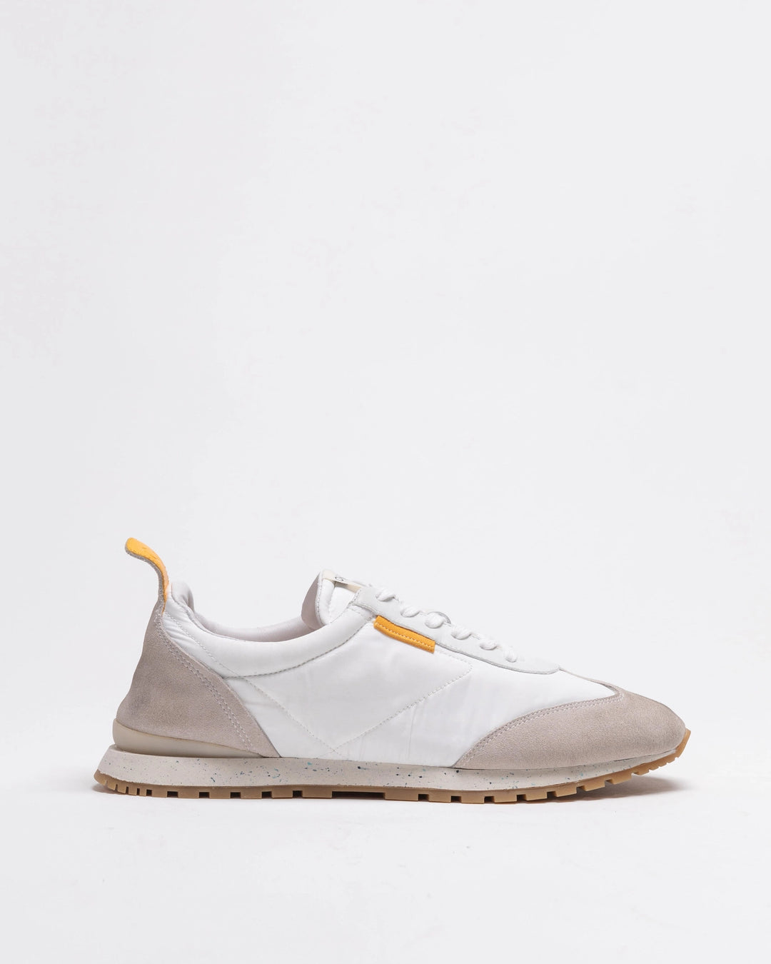 Oncept - Tokyo Sneaker in white cloud is a great addition to your everyday sneaker collection. These sustainable water resistant nylon, chrome free suede, re-speckled midsole and tencel twill linings add the conscious effort to your wardrobe.