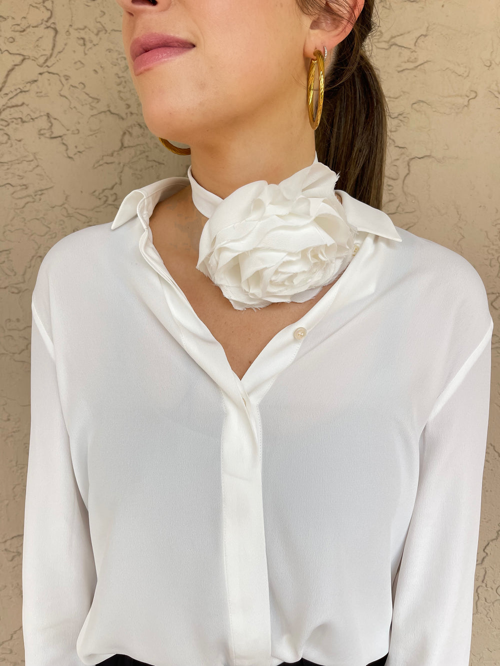 Marella Sauro Crepe Shirt - White
