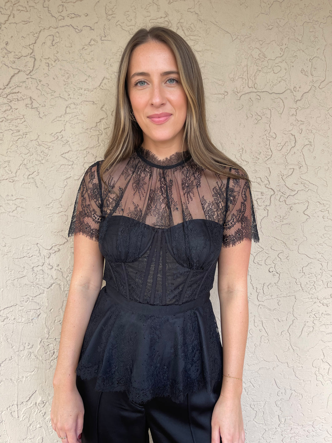 Simkhai Kehlani Lace Bustier Top