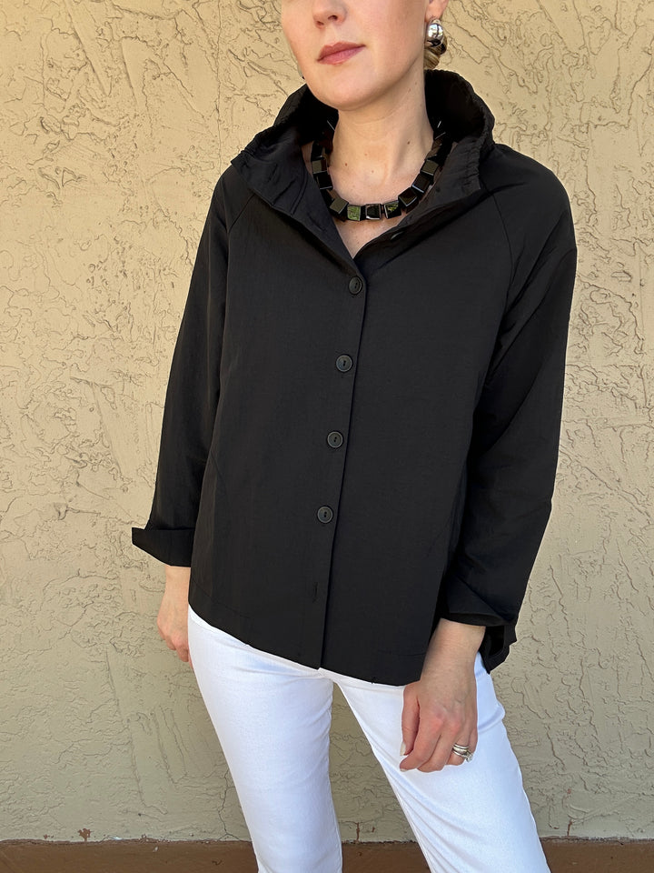 Woven Black Top