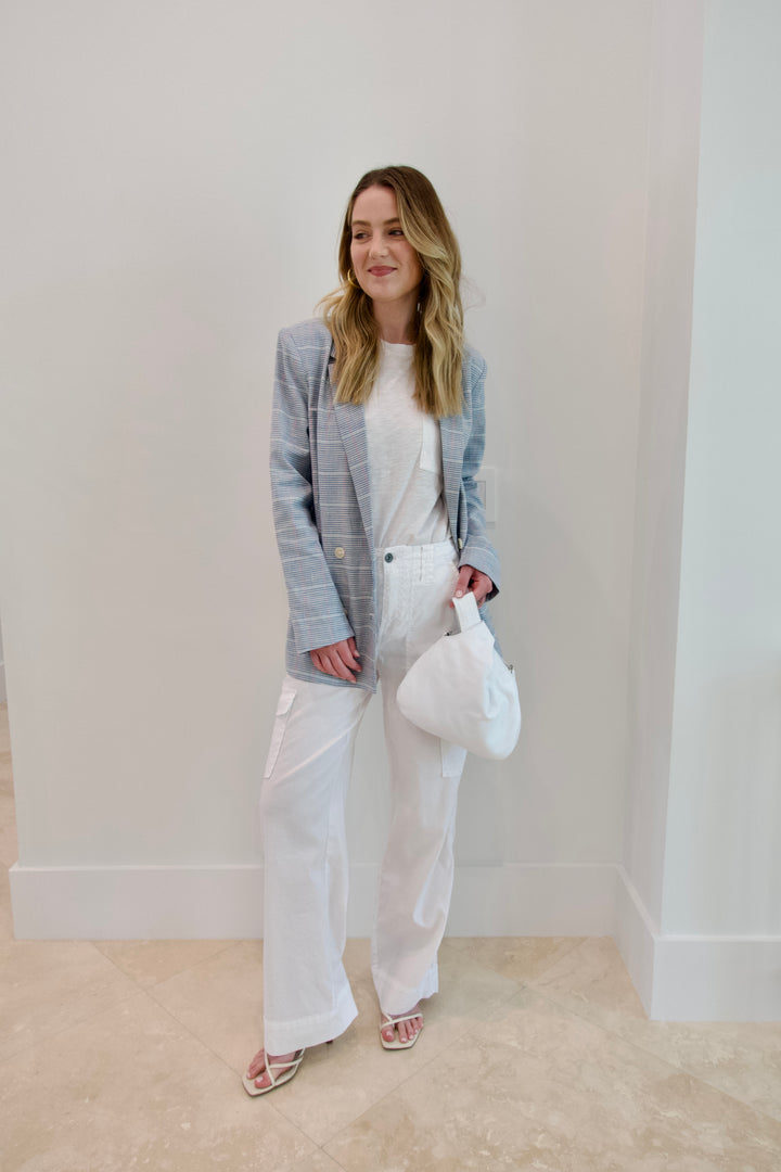 Ally Cargo Pant - White