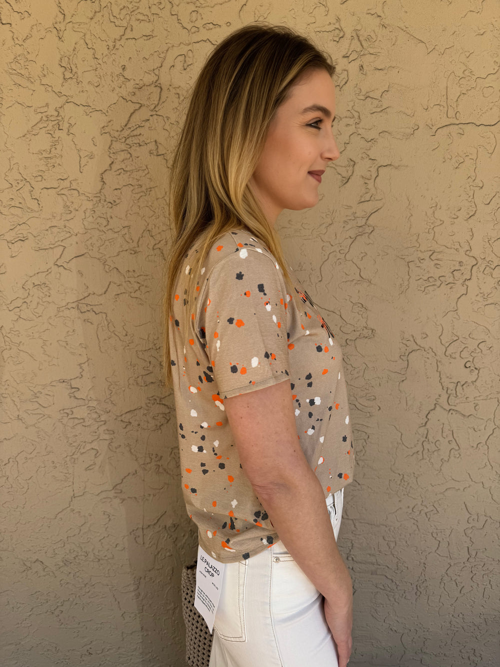 Tricot Chic Printed Tee With Spots