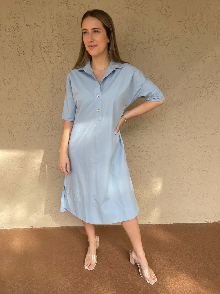 Terra Long Dress - Blue 
