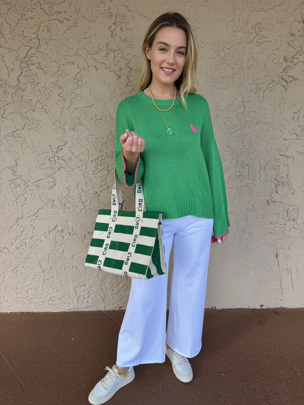 Kerri Rosenthal Summer Sweater - Green