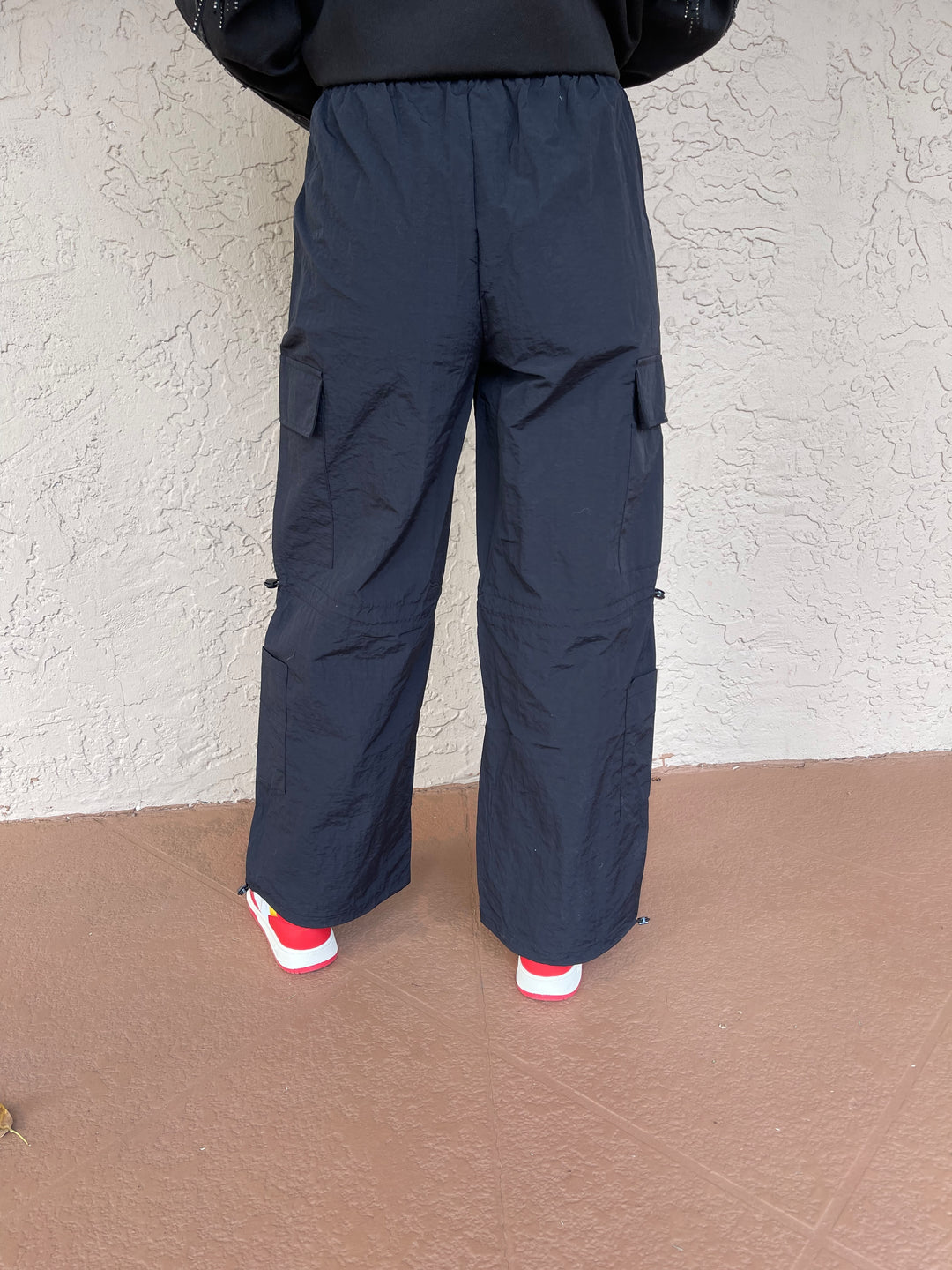 Nylon Cargo Pants with Stoppers