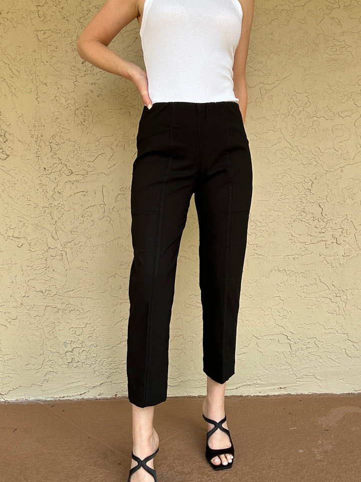 Elliott Lauren Control Stretch Snap Hem Cargo - Black