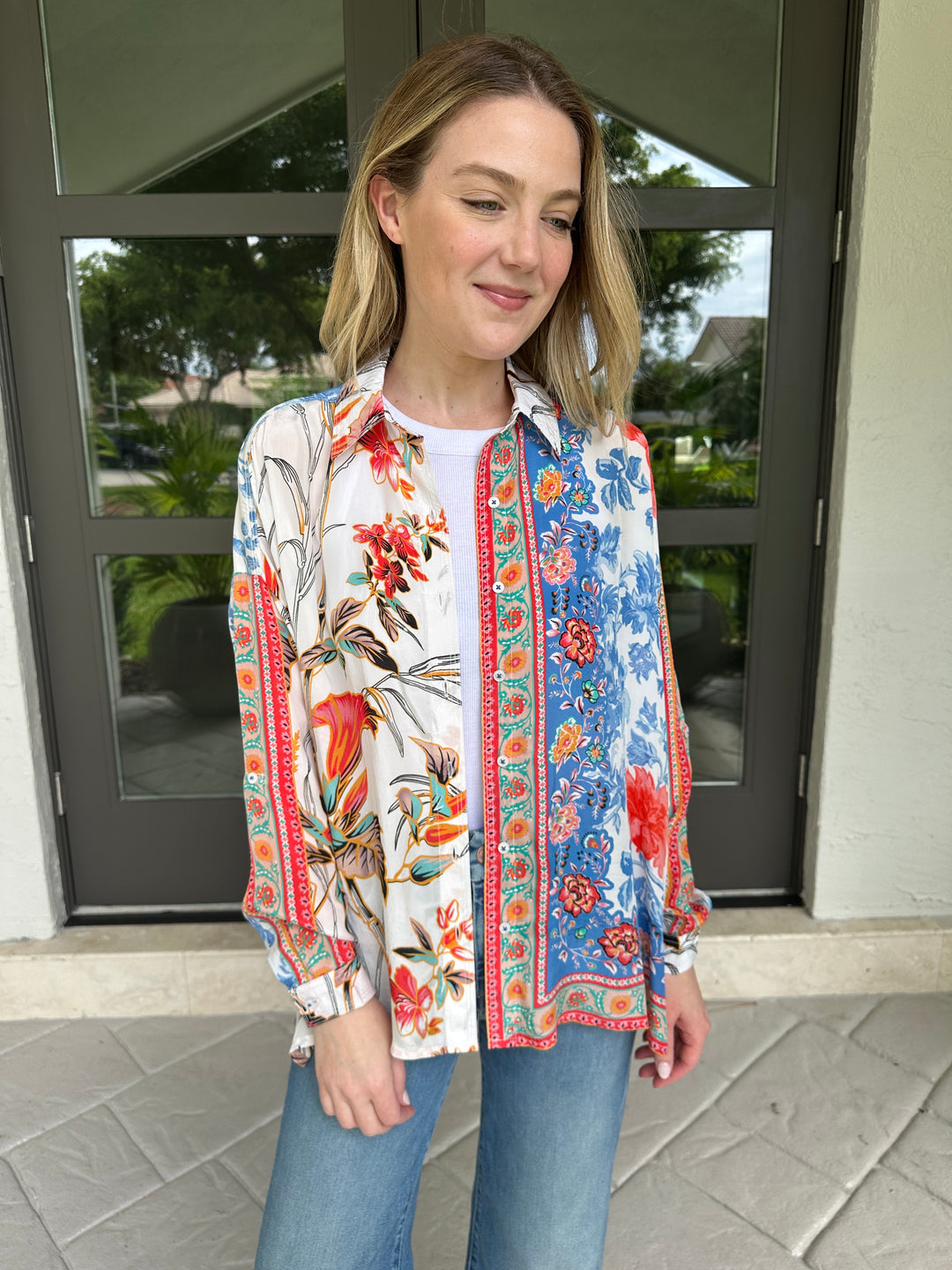 Tolani Kennedy Cupro Big Shirt - Pearl
