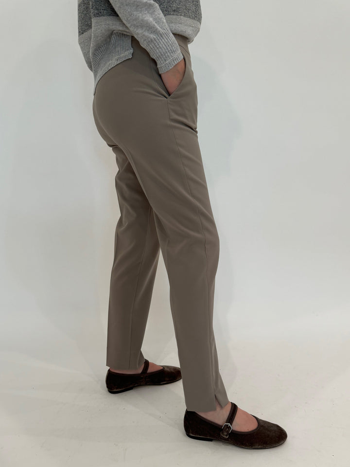 D.Exterior EW Straight Leg Trouser in Visone available at Barbara Katz