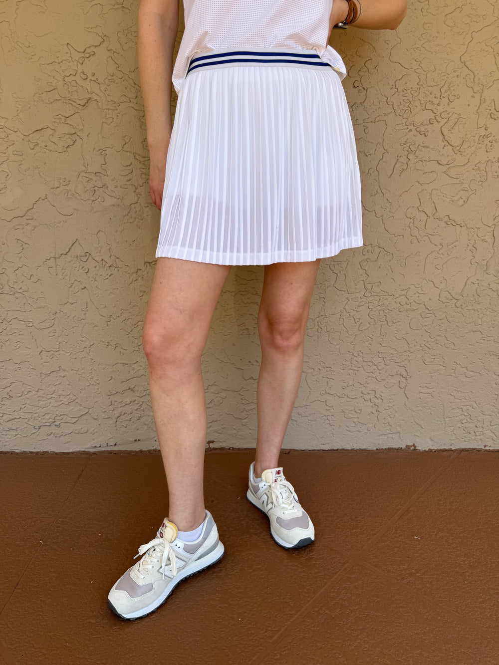 Rally Club Maria Pleat Skirt - White