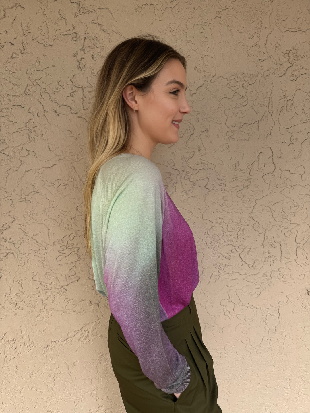 Repeat Silk Multi Color Sweater