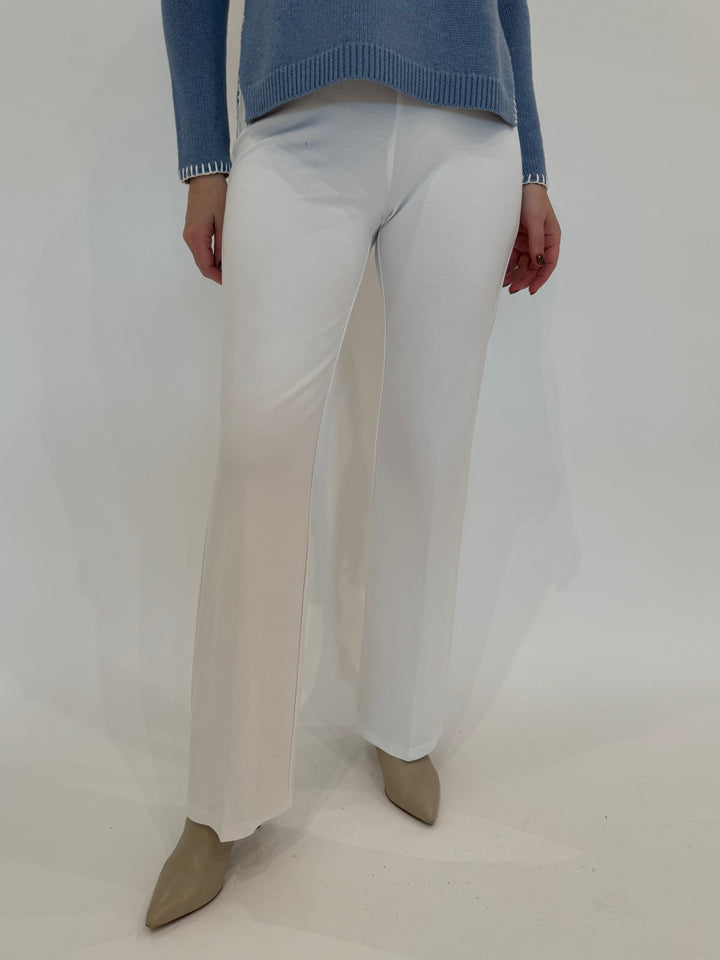 Peace of Cloth Jules Paramount Knit Pants in White available at Barbara Katz