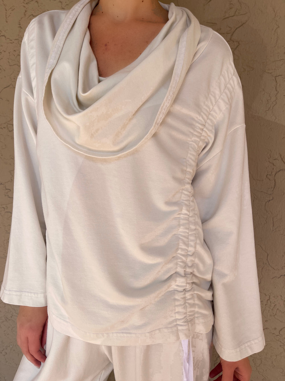 Bryn Walker - Ruched Cowlneck Long Sleeve