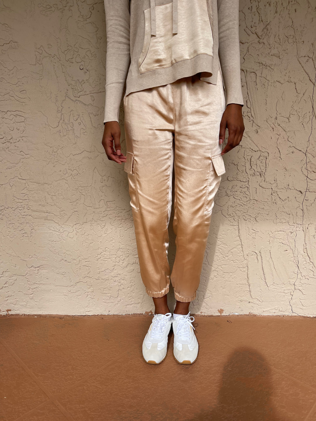 J Society Satin Jogger - Gold