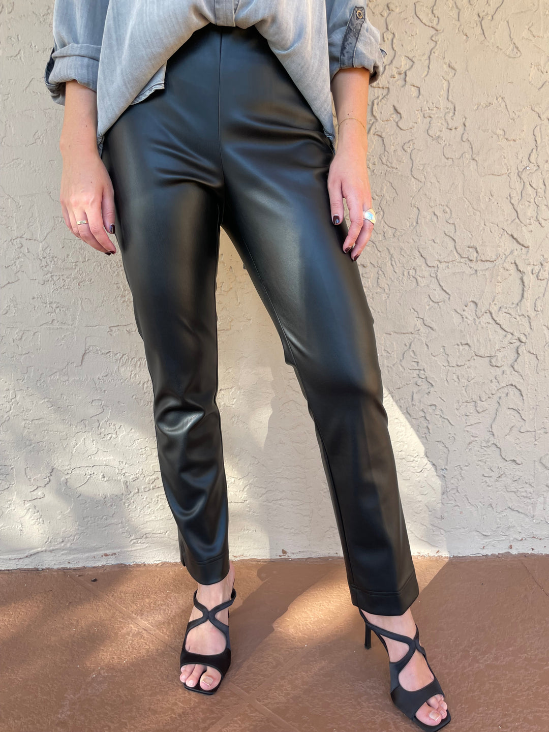 Peace of Cloth Faux Leather Annie Pant