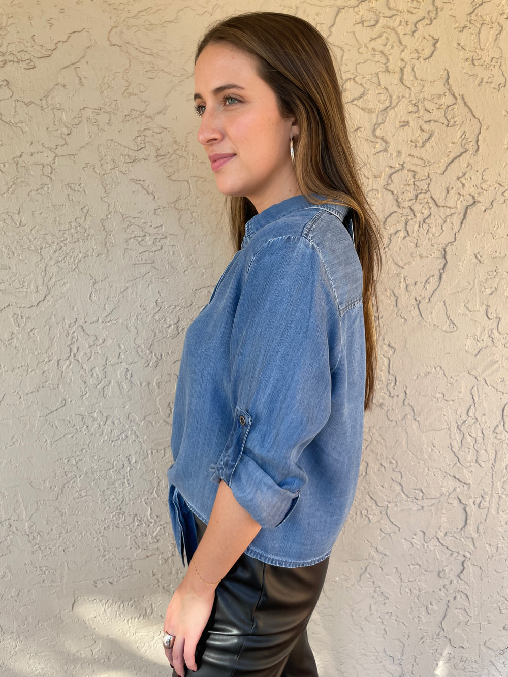 Tie Button Shirt - Greyson