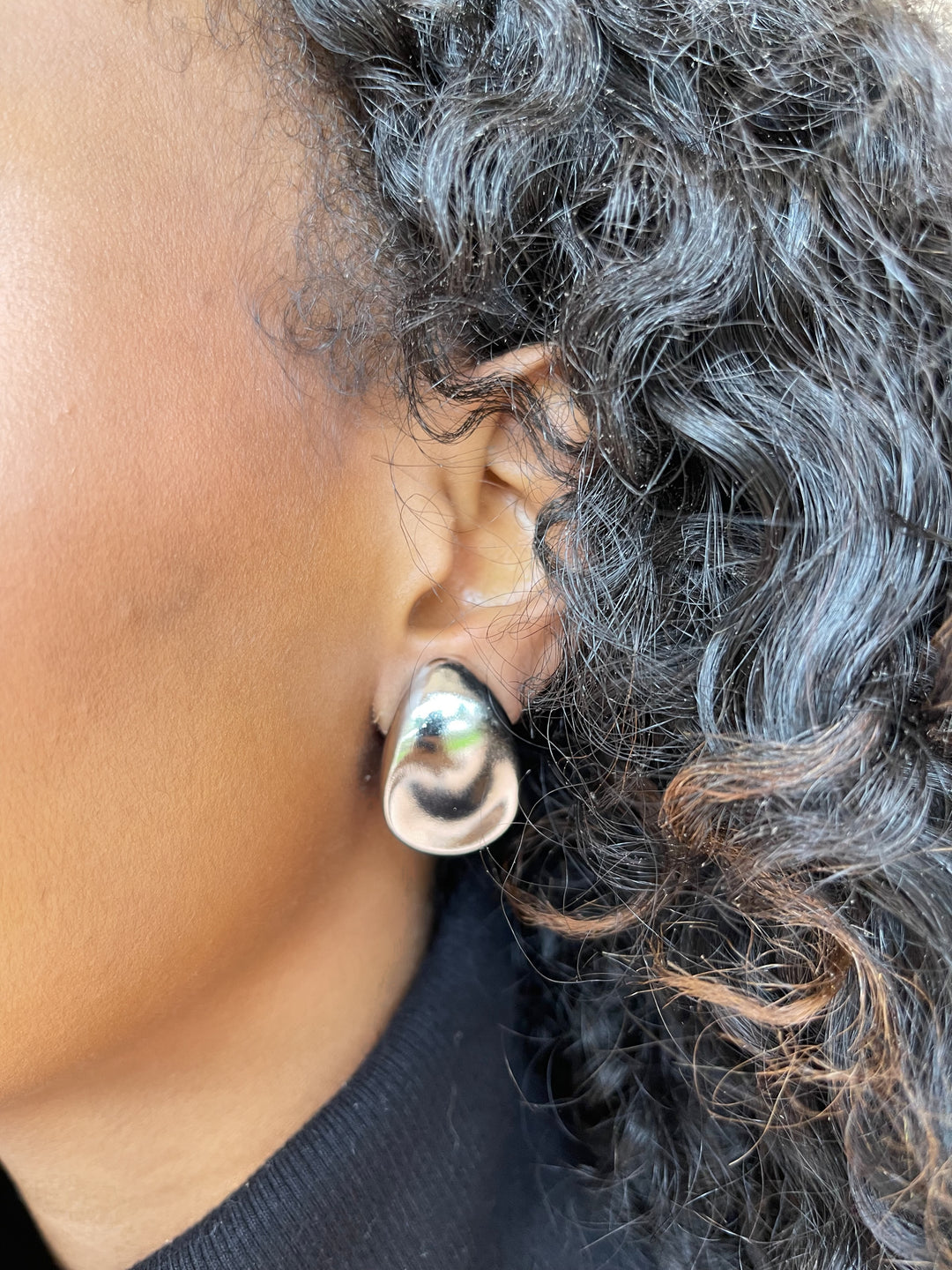 Silver Lulu Clip on Earring