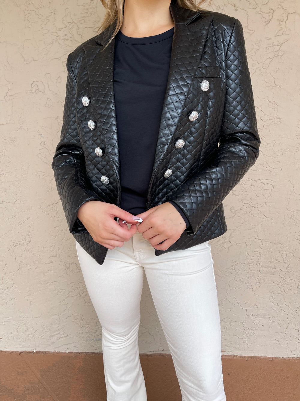 Generation Love Angie Vegan Leather Blazer