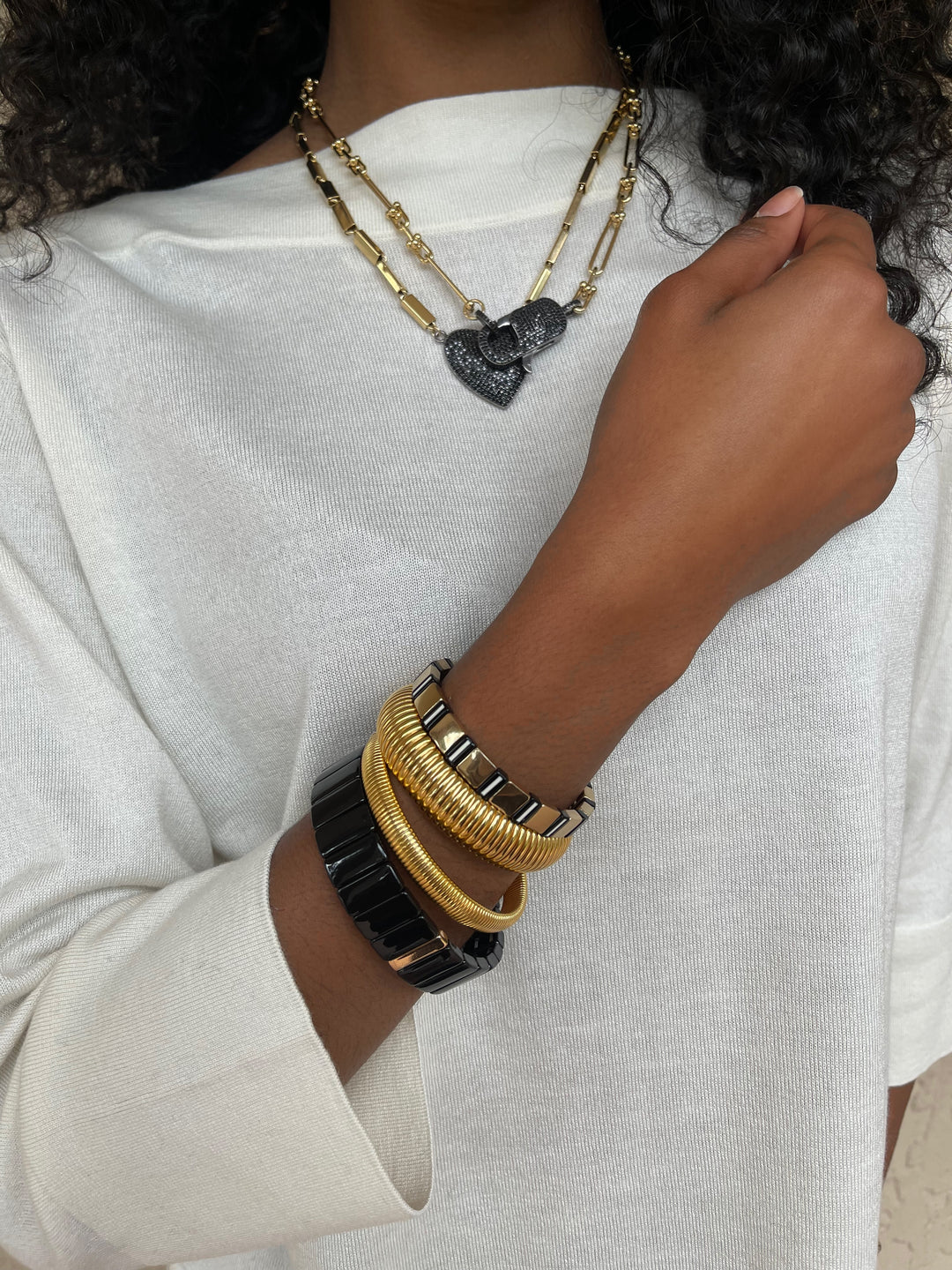 Ben Amun London Stack Cobra Bracelet - Set Of 4