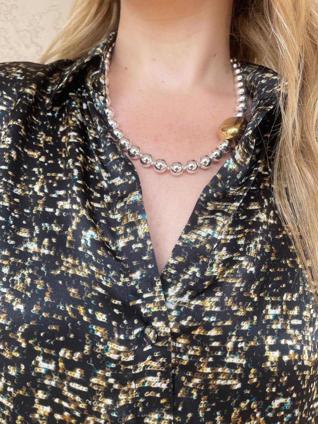 Simon Sebbag Hematite Necklace - Gold/Silver