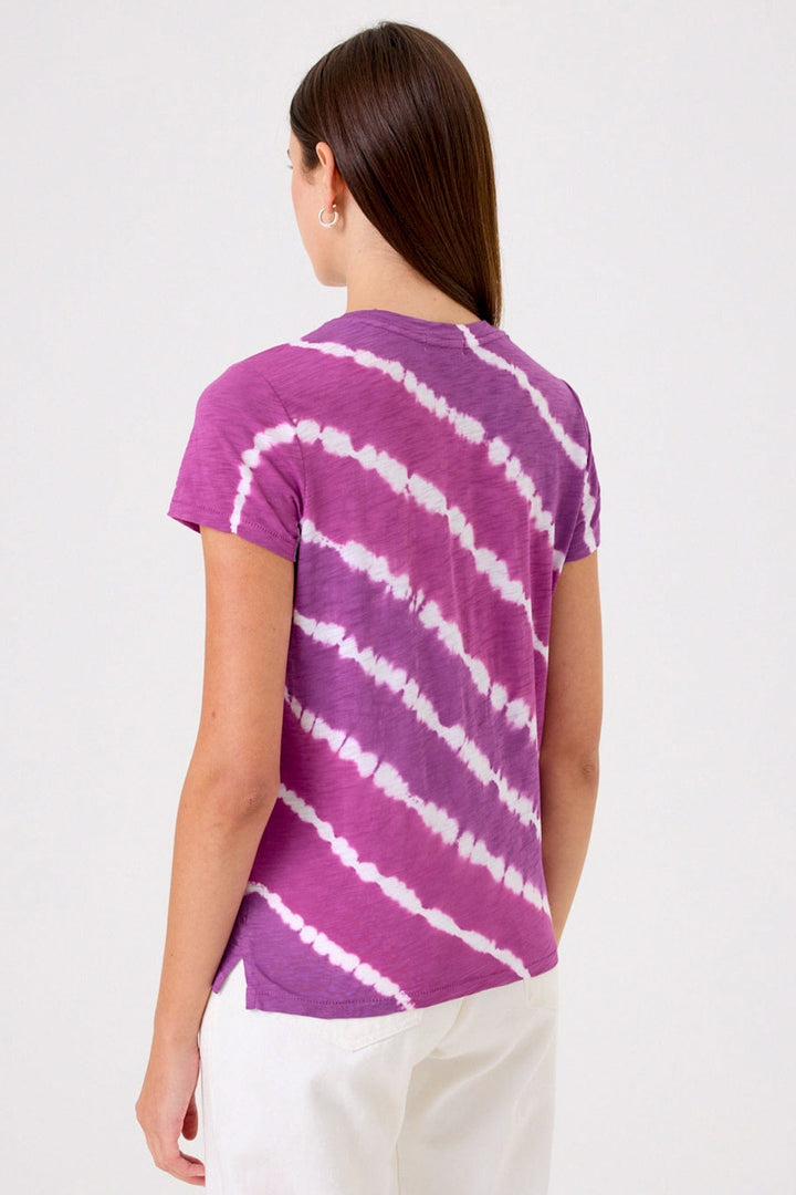 Goldie Lightning Tie Dye Boy Tee in Orchid/Grape available at Barbara Katz