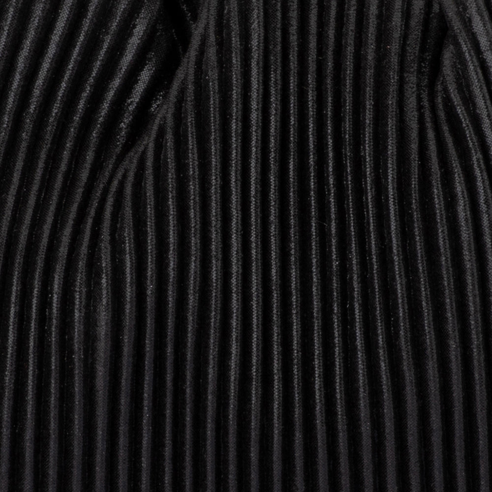 Olga Berg Naomi Pleated Clutch Bag in Black available at Barbara Katz