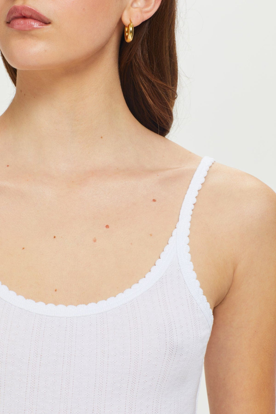 Goldie Pointelle Cami available at Barbara Katz