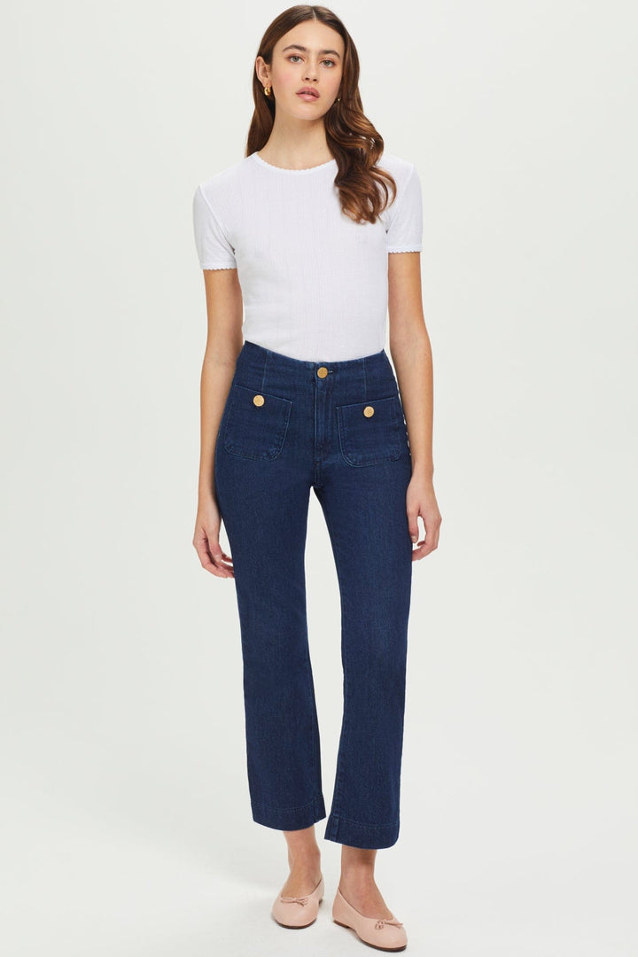 Goldie Pointelle Tee available at Barbara Katz