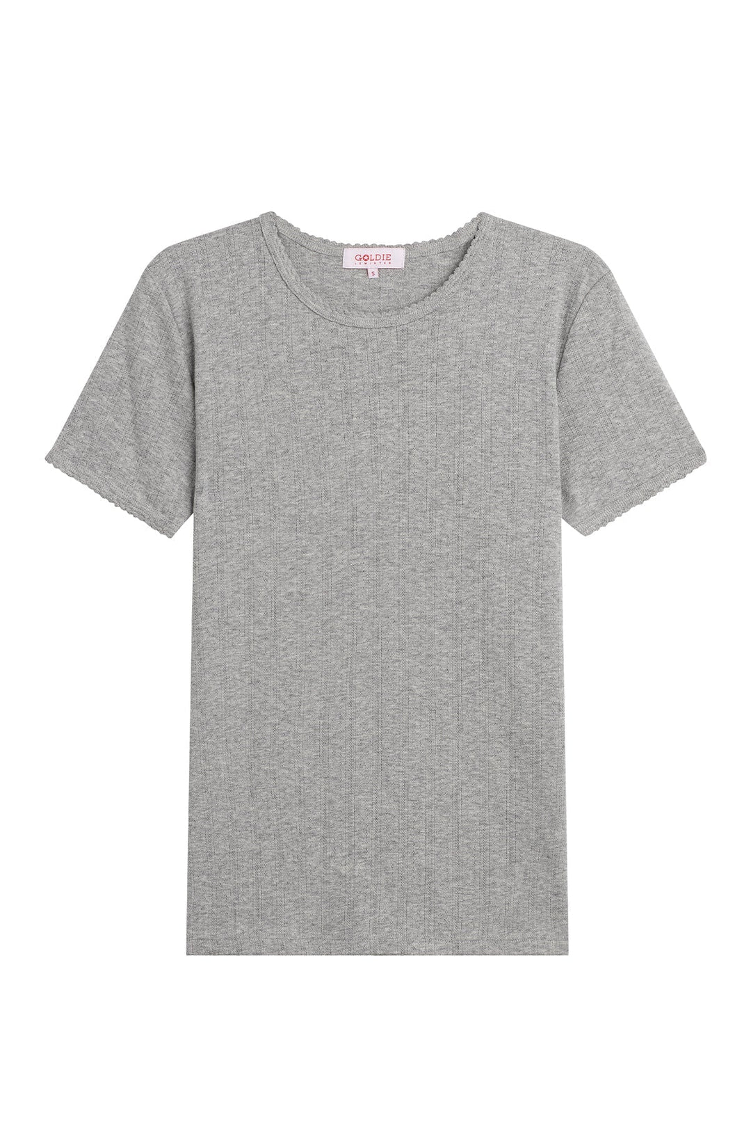 Goldie Pointelle Tee available at Barbara Katz