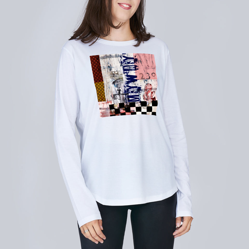 Suzi Roher The Catherine Long Sleeve Tee - My Way available at Barbara Katz