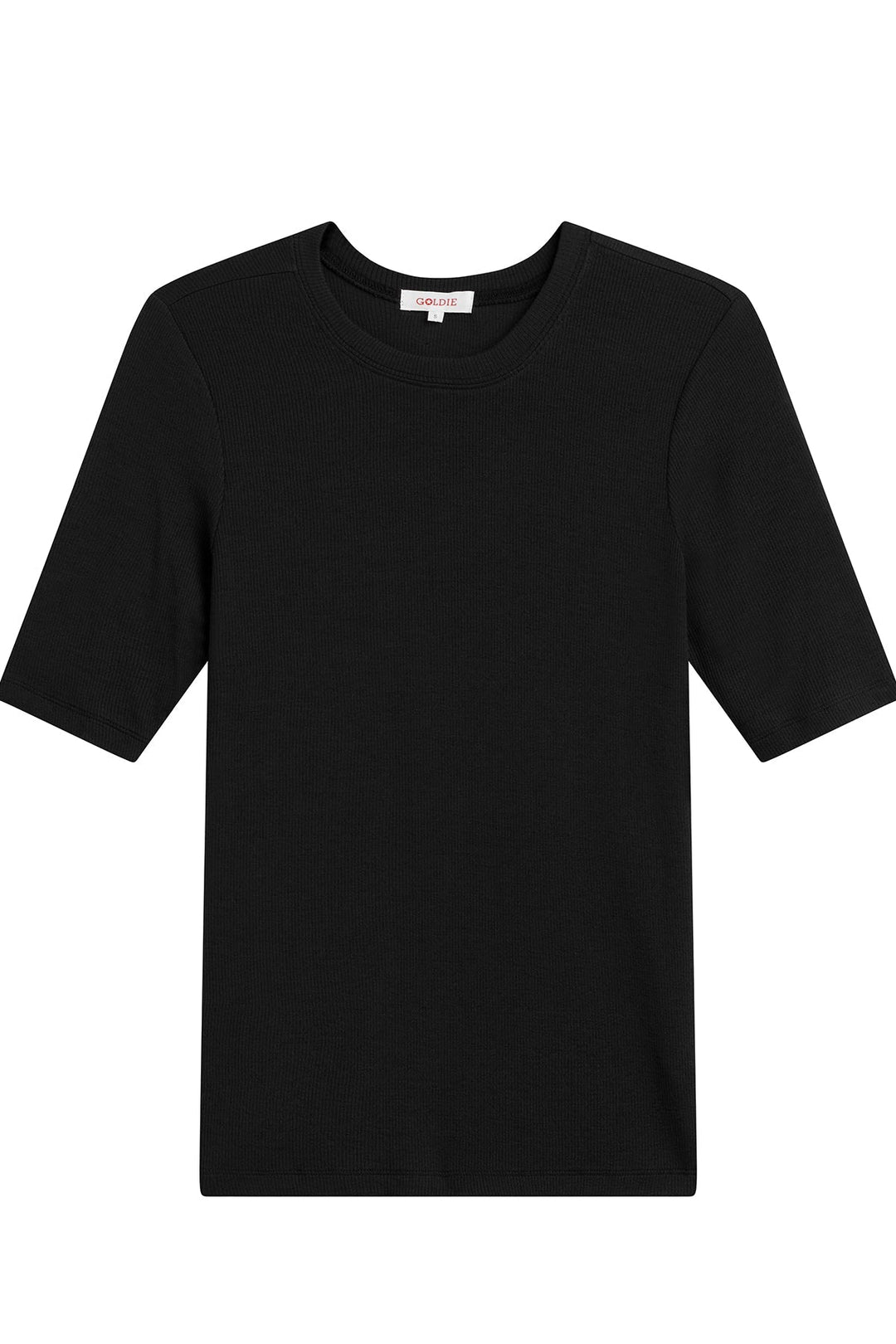 Goldie Ribbed Half Sleeve Tee available at Barbara Katz