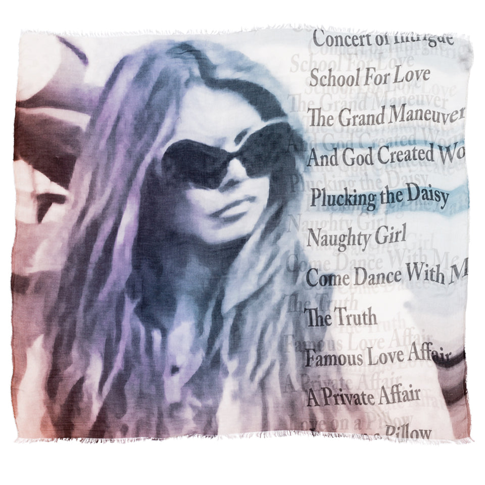 Suzi Roher Brigitte Bardot Scarf available at Barbara Katz