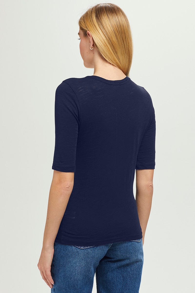 Goldie Signature Slub Half Sleeve Tee available at Barbara Katz