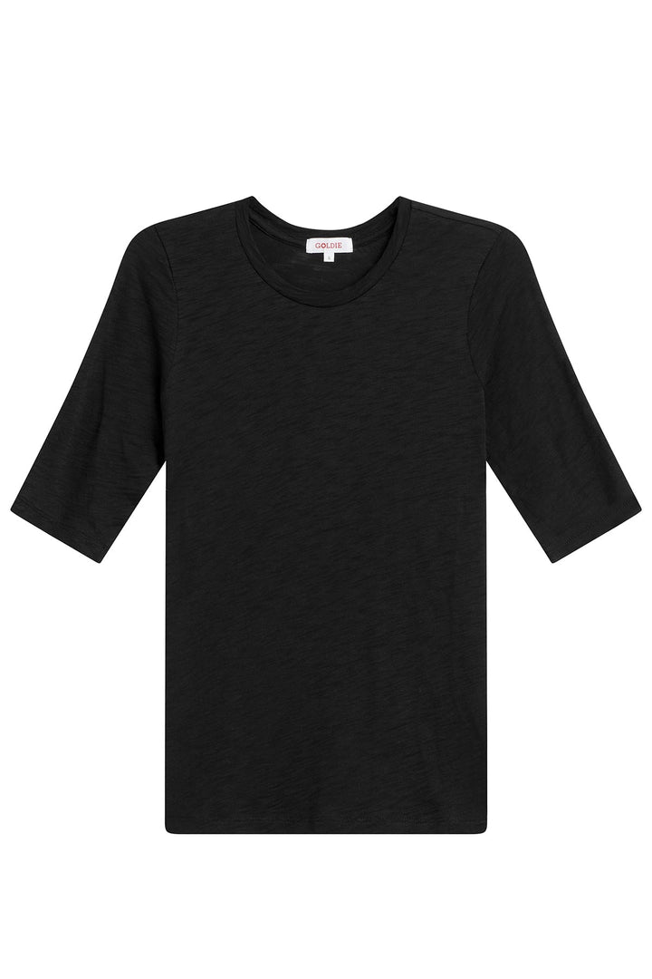 Goldie Signature Slub Half Sleeve Tee available at Barbara Katz