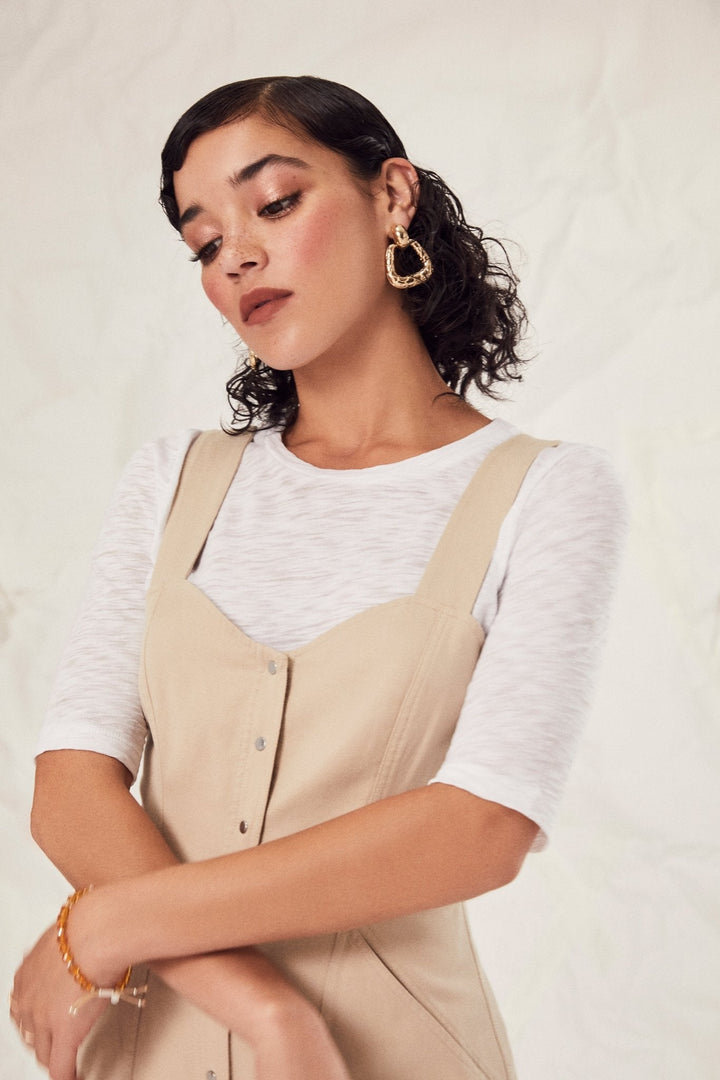 Goldie Signature Slub Half Sleeve Tee available at Barbara Katz