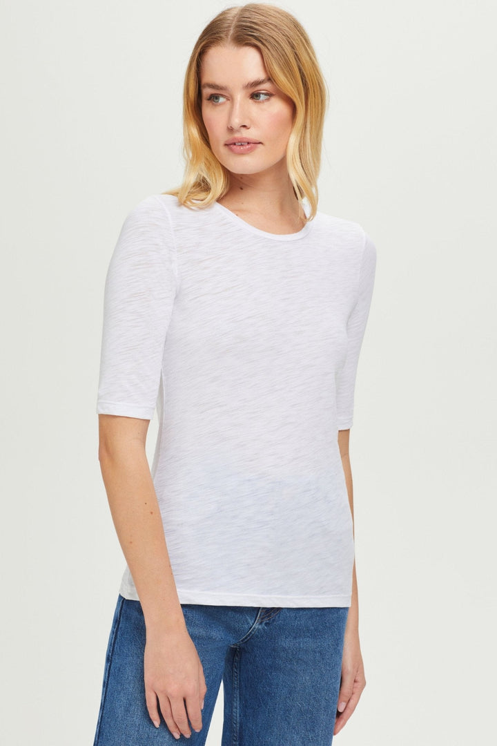 Goldie Signature Slub Half Sleeve Tee available at Barbara Katz