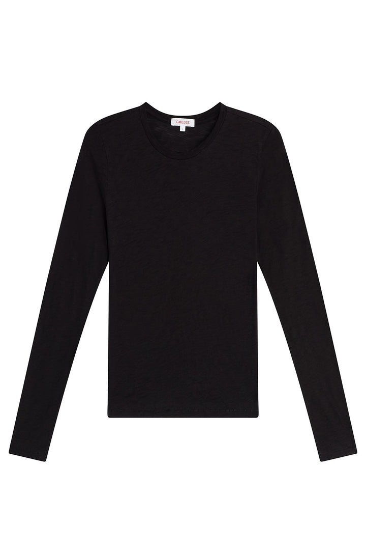 Goldie Signature Slub Long Sleeve Boy Tee available at Barbara Katz