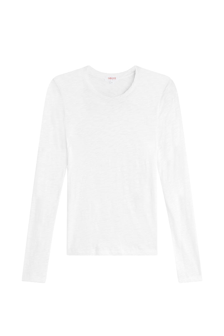 Goldie Signature Slub Long Sleeve Boy Tee available at Barbara Katz
