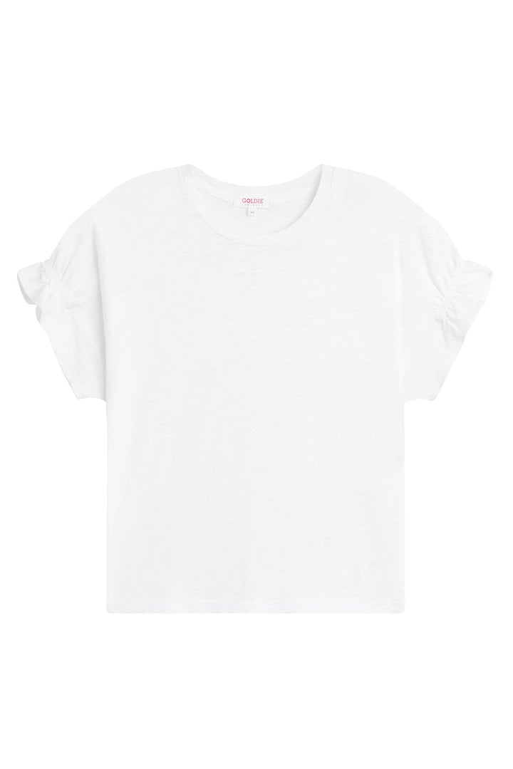 Goldie Signature Slub Puff & Ruffle Sleeve Tee available at Barbara Katz