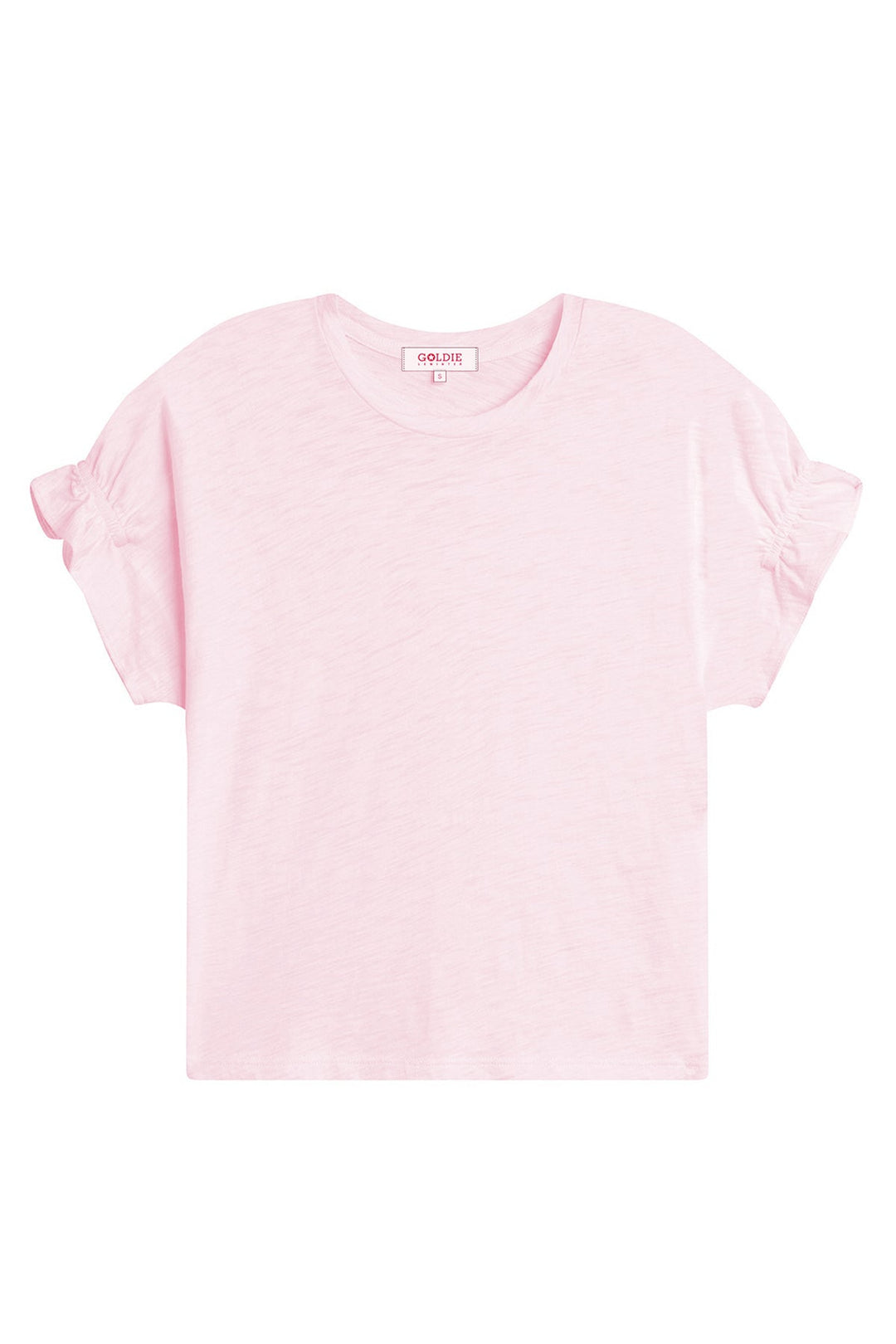 Goldie Signature Slub Puff & Ruffle Sleeve Tee available at Barbara Katz