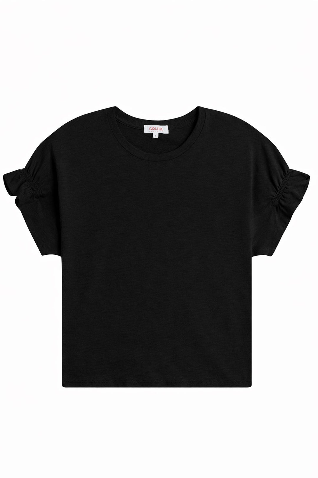 Goldie Signature Slub Puff & Ruffle Sleeve Tee available at Barbara Katz