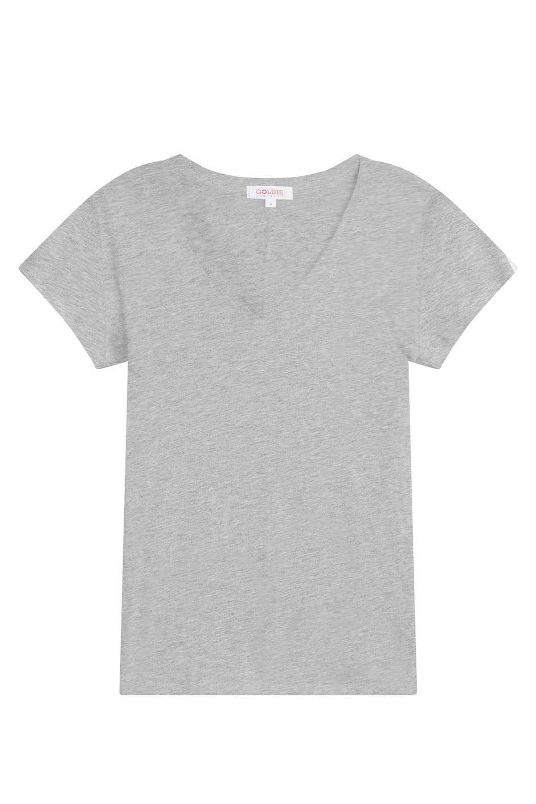 Goldie Signature Slub V Neck Tee available at Barbara Katz