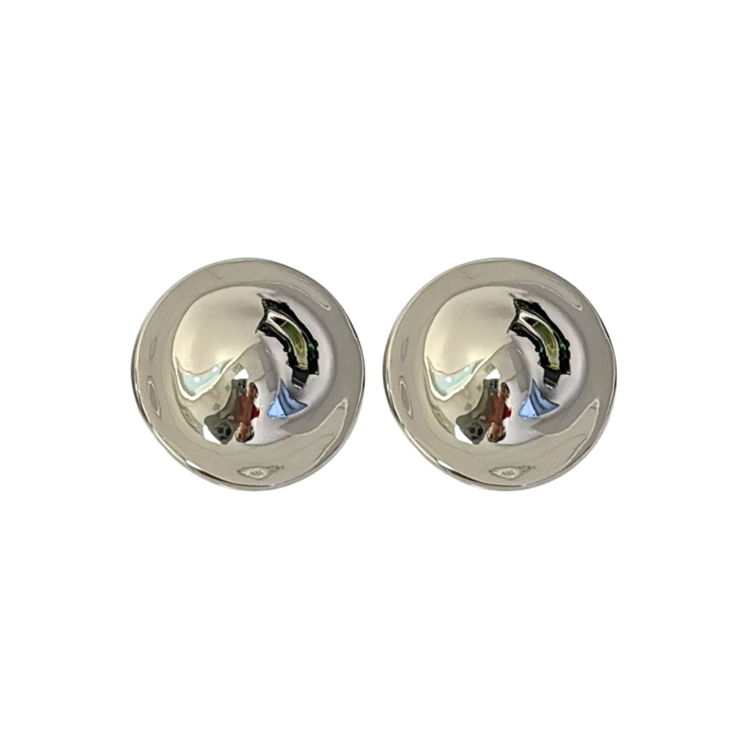 Round clip on earrings discount